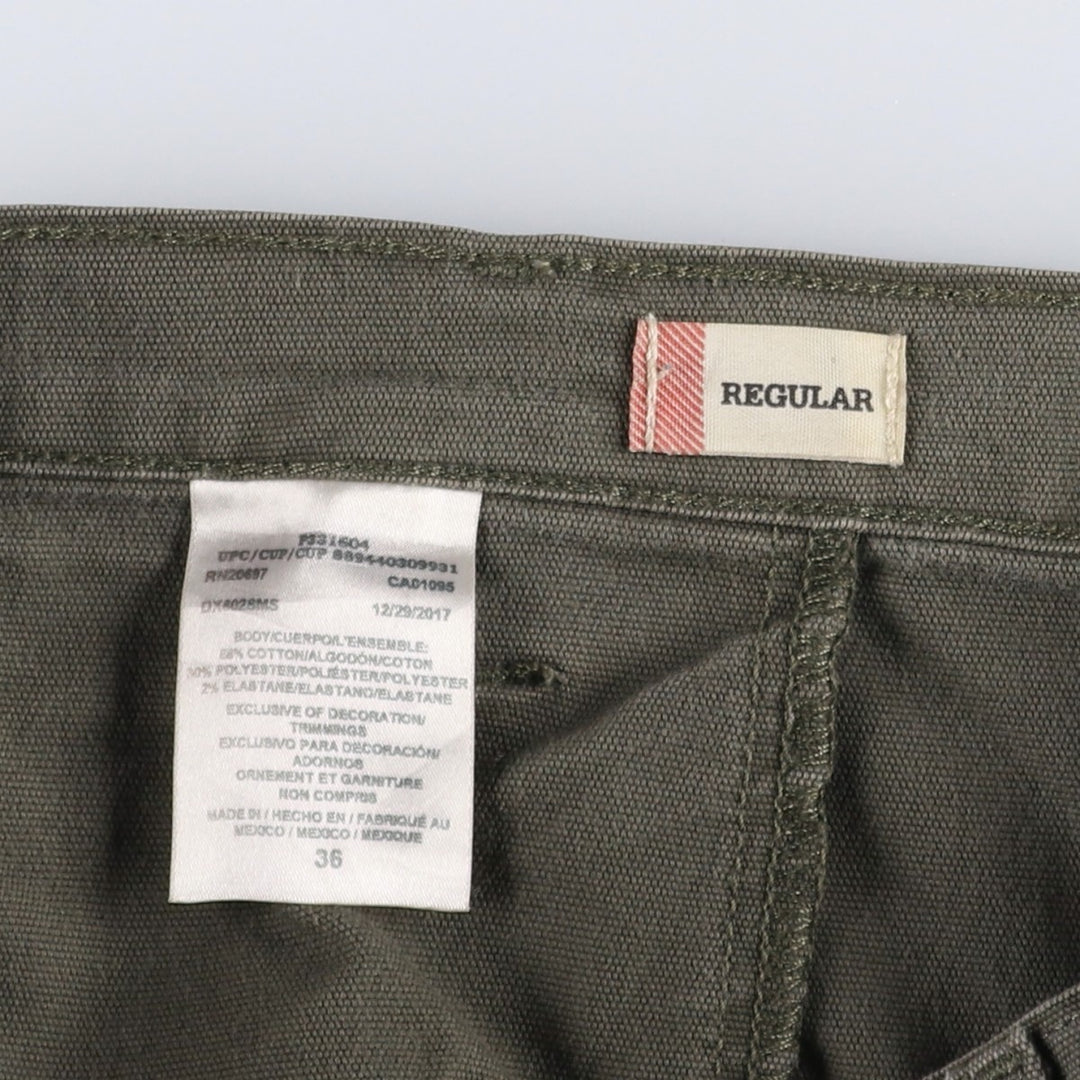 Dickies FLEX Duck Canvas Painter Shorts, Men's W40 (approx.) cotton Khaki type Vintage Second Hand