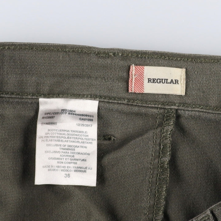 Dickies FLEX Duck Canvas Painter Shorts, Men's W40 (approx.) cotton Khaki type Vintage Second Hand