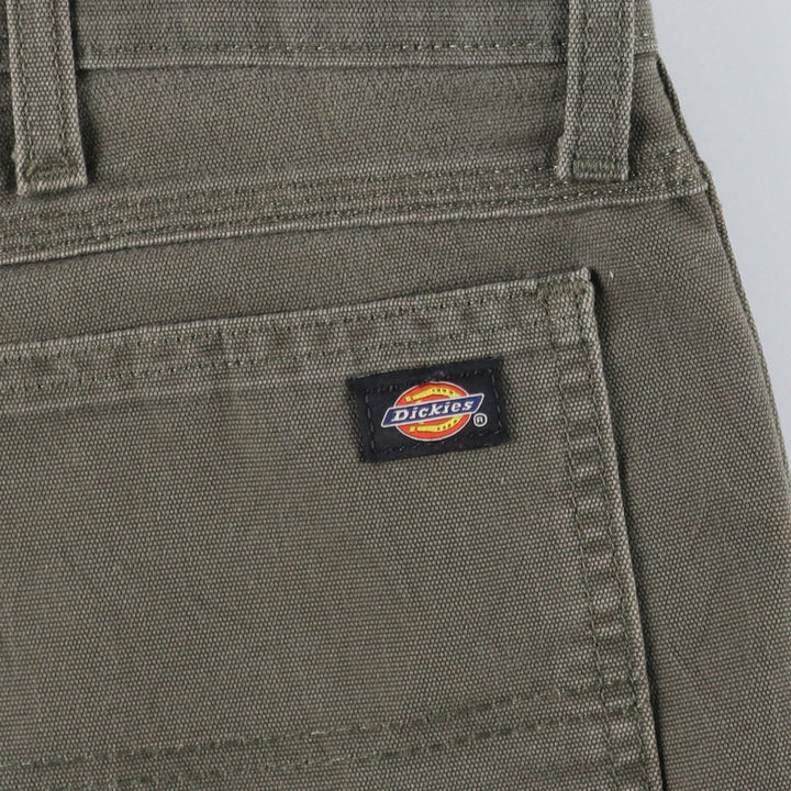 Dickies FLEX Duck Canvas Painter Shorts, Men's W40 (approx.) cotton Khaki type Vintage Second Hand