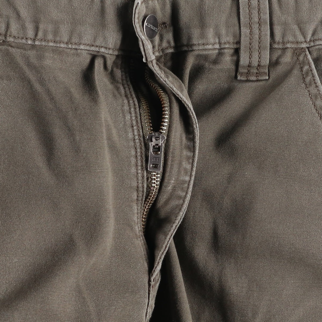Carhartt Relaxed Fit Duck Cargo Shorts, Men's Size W36 (approx.) cotton Khaki type Vintage Second Hand