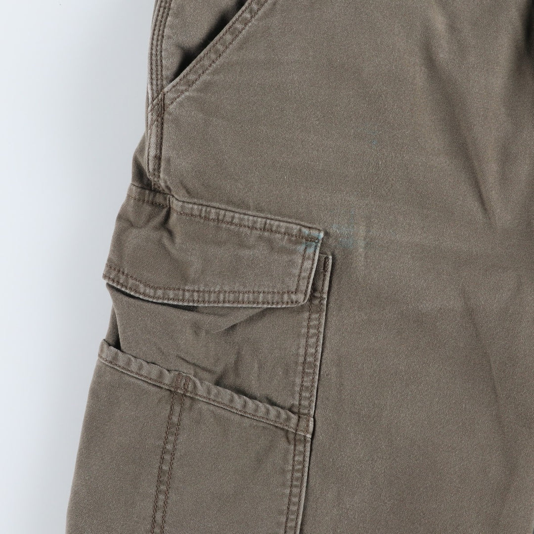 Carhartt Relaxed Fit Duck Cargo Shorts, Men's Size W36 (approx.) cotton Khaki type Vintage Second Hand