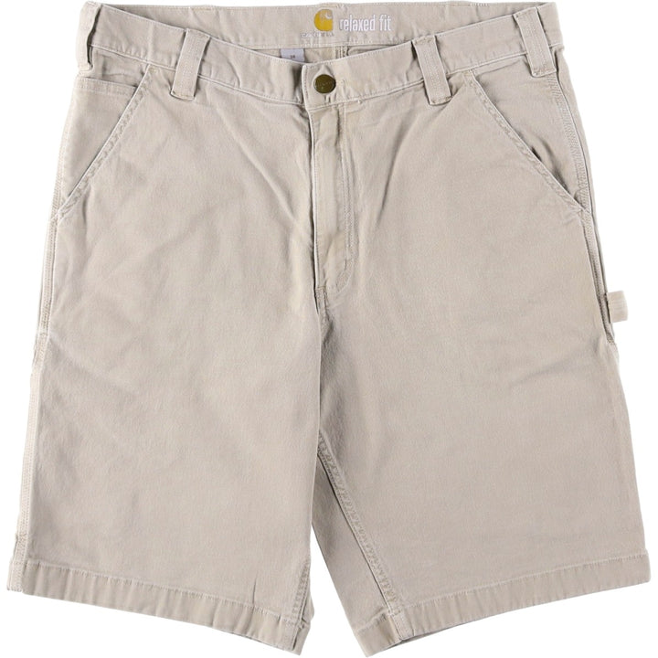 Carhartt Duck Canvas Painter Shorts, Men's W35 (approx.) cotton Beige type Vintage Second Hand