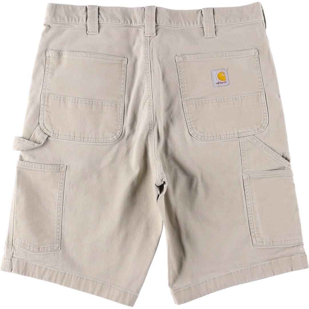 Carhartt Duck Canvas Painter Shorts, Men's W35 (approx.) cotton Beige type Vintage Second Hand