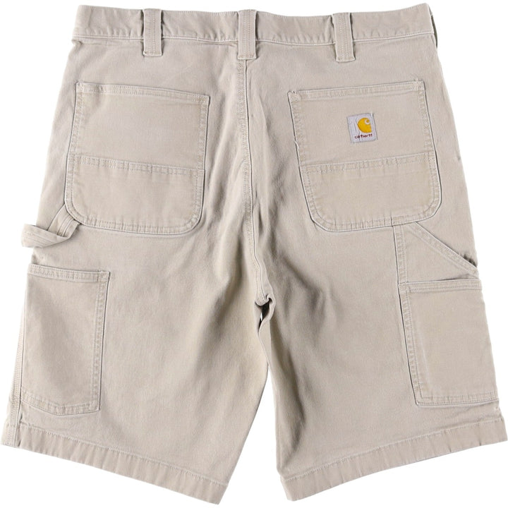 Carhartt Duck Canvas Painter Shorts, Men's W35 (approx.) cotton Beige type Vintage Second Hand