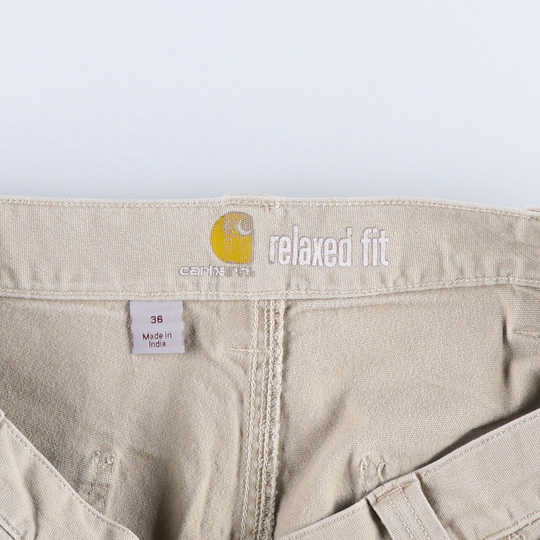 Carhartt Duck Canvas Painter Shorts, Men's W35 (approx.) cotton Beige type Vintage Second Hand