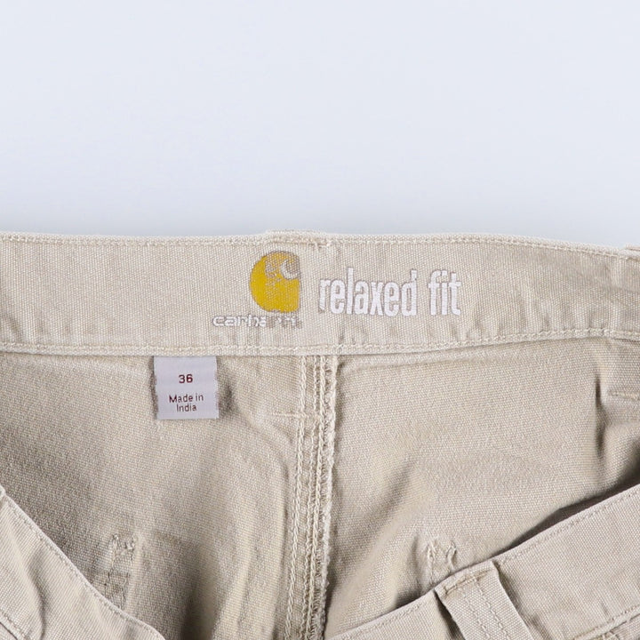 Carhartt Duck Canvas Painter Shorts, Men's W35 (approx.) cotton Beige type Vintage Second Hand