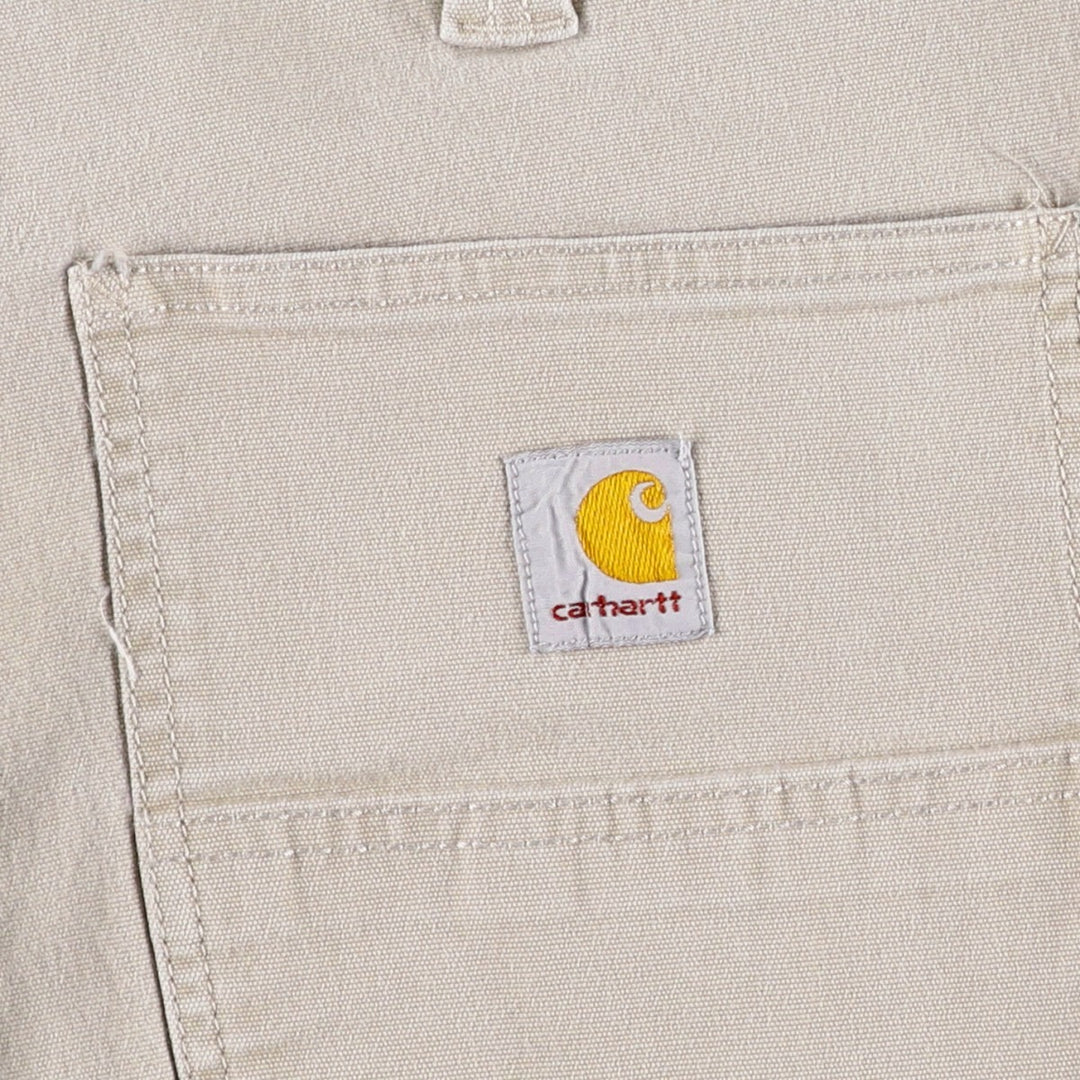 Carhartt Duck Canvas Painter Shorts, Men's W35 (approx.) cotton Beige type Vintage Second Hand