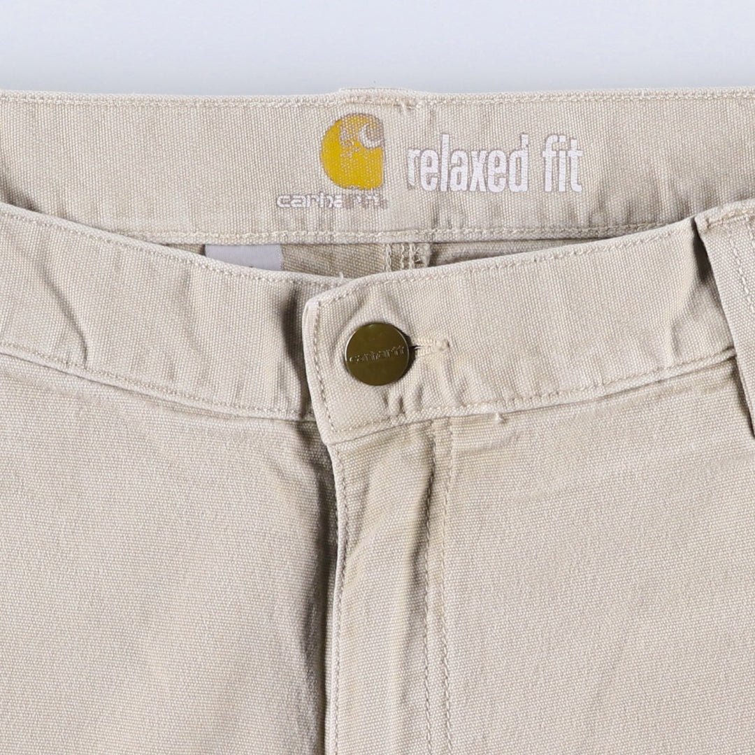 Carhartt Duck Canvas Painter Shorts, Men's W35 (approx.) cotton Beige type Vintage Second Hand