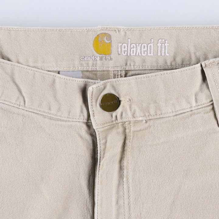 Carhartt Duck Canvas Painter Shorts, Men's W35 (approx.) cotton Beige type Vintage Second Hand