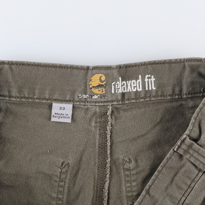 Carhartt Relaxed Fit Duck Painter Shorts, Shorts, Men's, W34 equivalent cotton Khaki type Vintage Second Hand