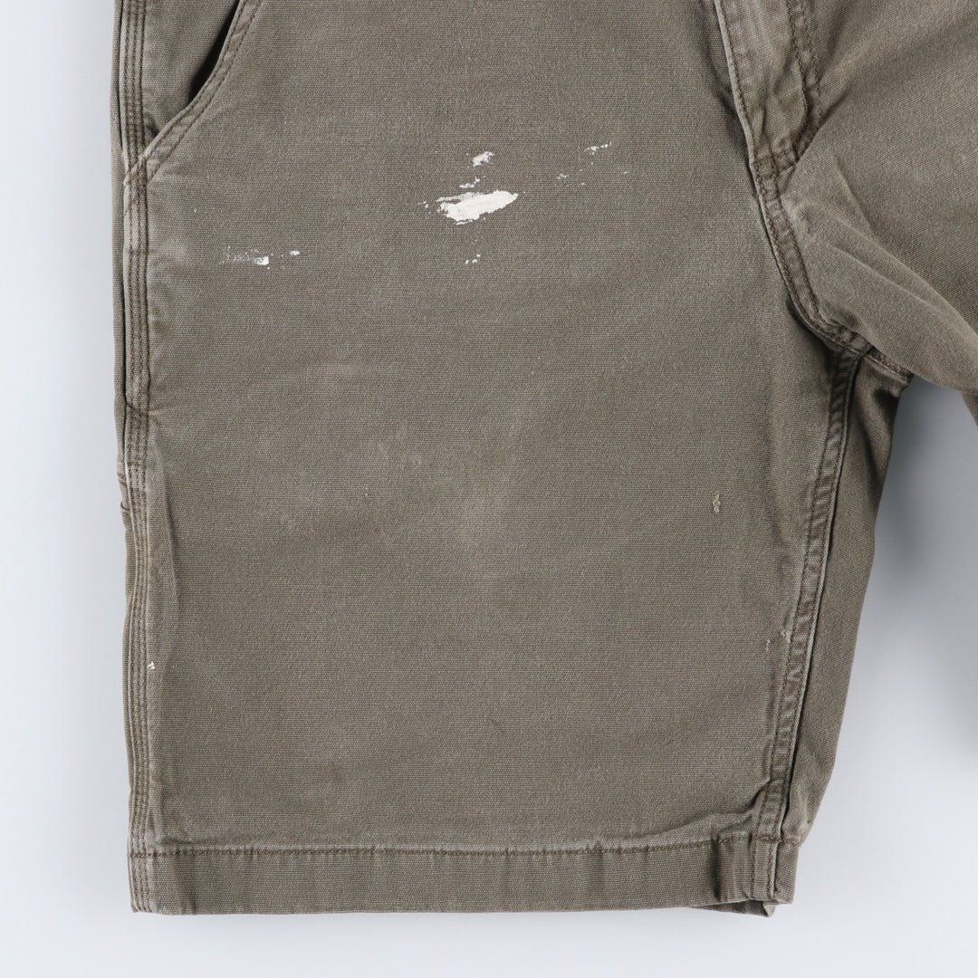 Carhartt Relaxed Fit Duck Painter Shorts, Shorts, Men's, W34 equivalent cotton Khaki type Vintage Second Hand