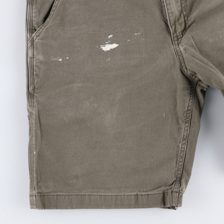Carhartt Relaxed Fit Duck Painter Shorts, Shorts, Men's, W34 equivalent cotton Khaki type Vintage Second Hand