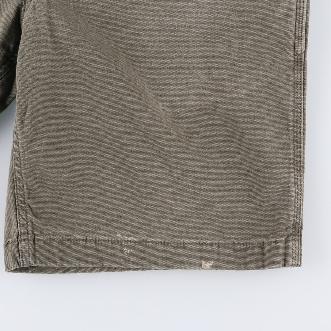 Carhartt Relaxed Fit Duck Painter Shorts, Shorts, Men's, W34 equivalent cotton Khaki type Vintage Second Hand