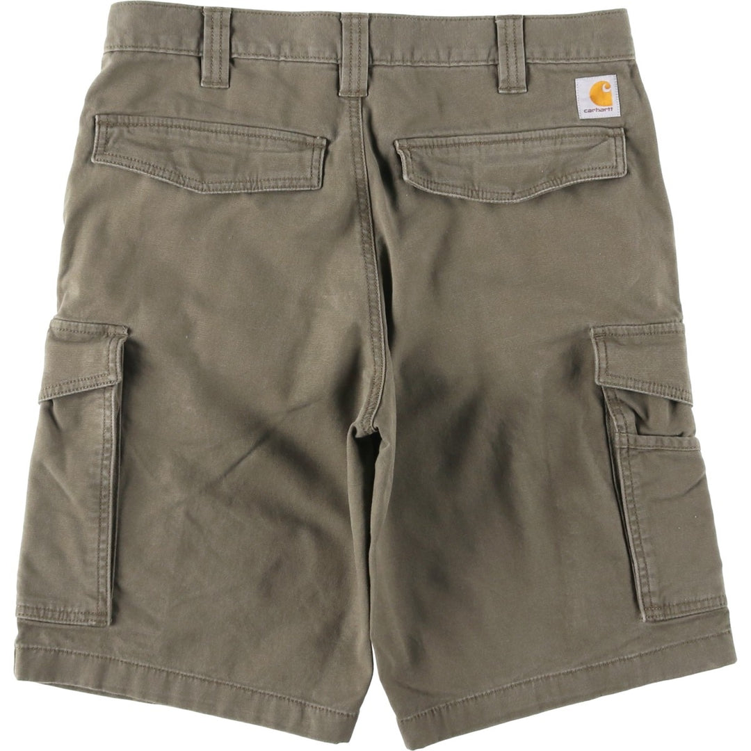 Carhartt Relaxed Fit Duck Cargo Shorts, Men's Size W32 cotton Khaki type Vintage Second Hand
