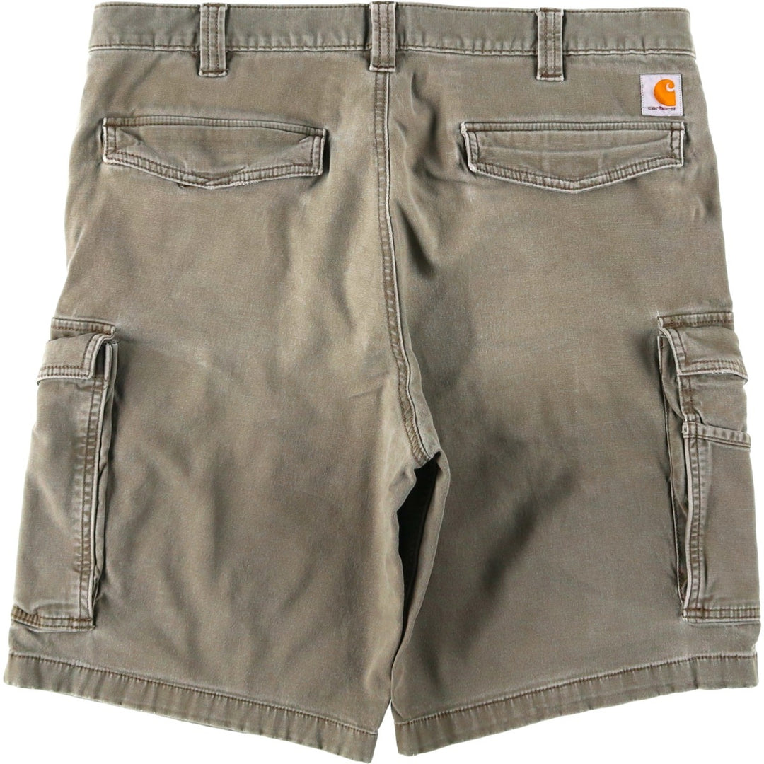 Carhartt Relaxed Fit Duck Cargo Shorts, Men's, W37 cotton Khaki type Vintage Second Hand