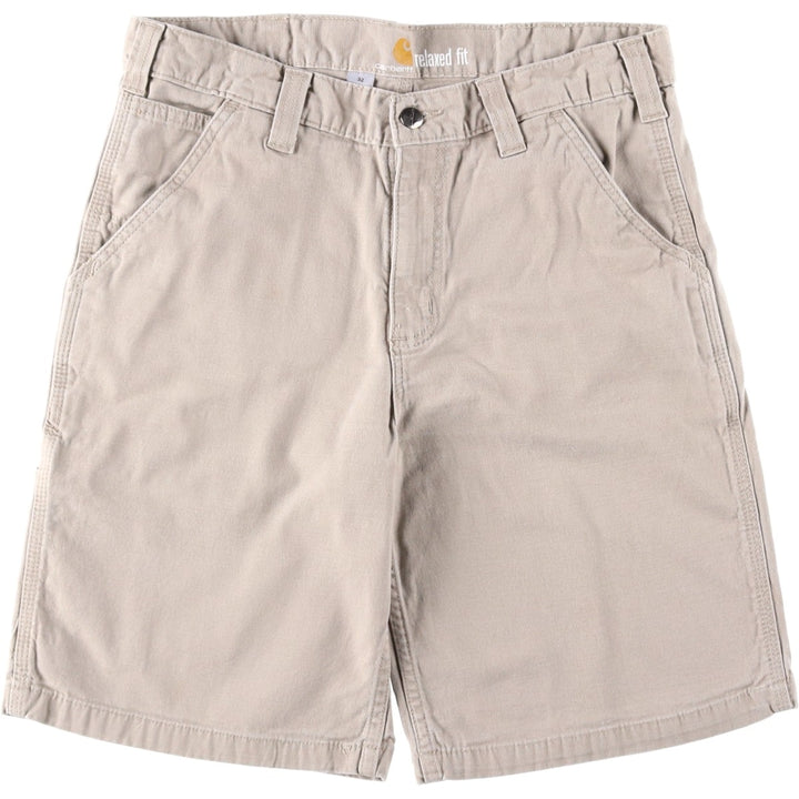 Carhartt Relaxed Fit Duck Work Shorts, Short Pants, Men's, W33 cotton Beige type Vintage Second Hand