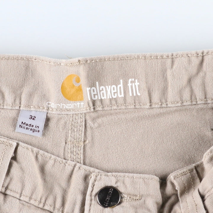 Carhartt Relaxed Fit Duck Work Shorts, Short Pants, Men's, W33 cotton Beige type Vintage Second Hand