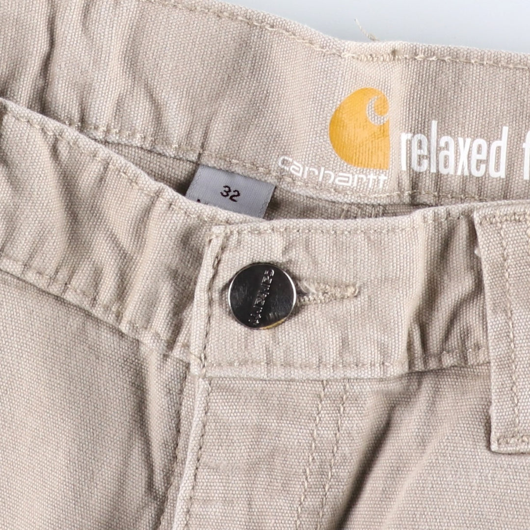 Carhartt Relaxed Fit Duck Work Shorts, Short Pants, Men's, W33 cotton Beige type Vintage Second Hand