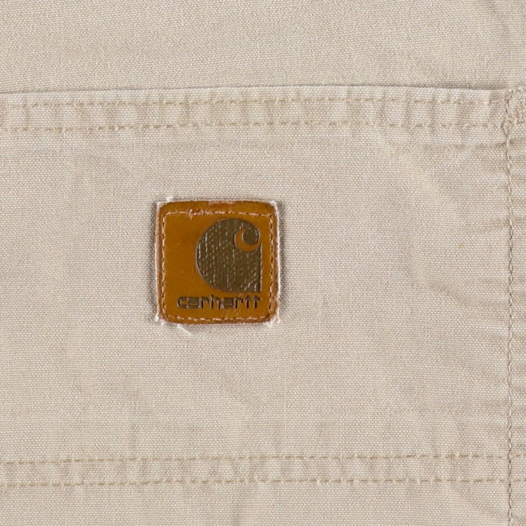 2000'S Carhartt duck canvas painter shorts, men's size W31 (approx.) cotton Beige type Vintage Second Hand