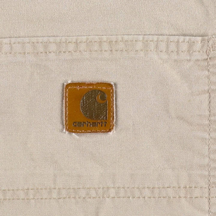 2000'S Carhartt duck canvas painter shorts, men's size W31 (approx.) cotton Beige type Vintage Second Hand