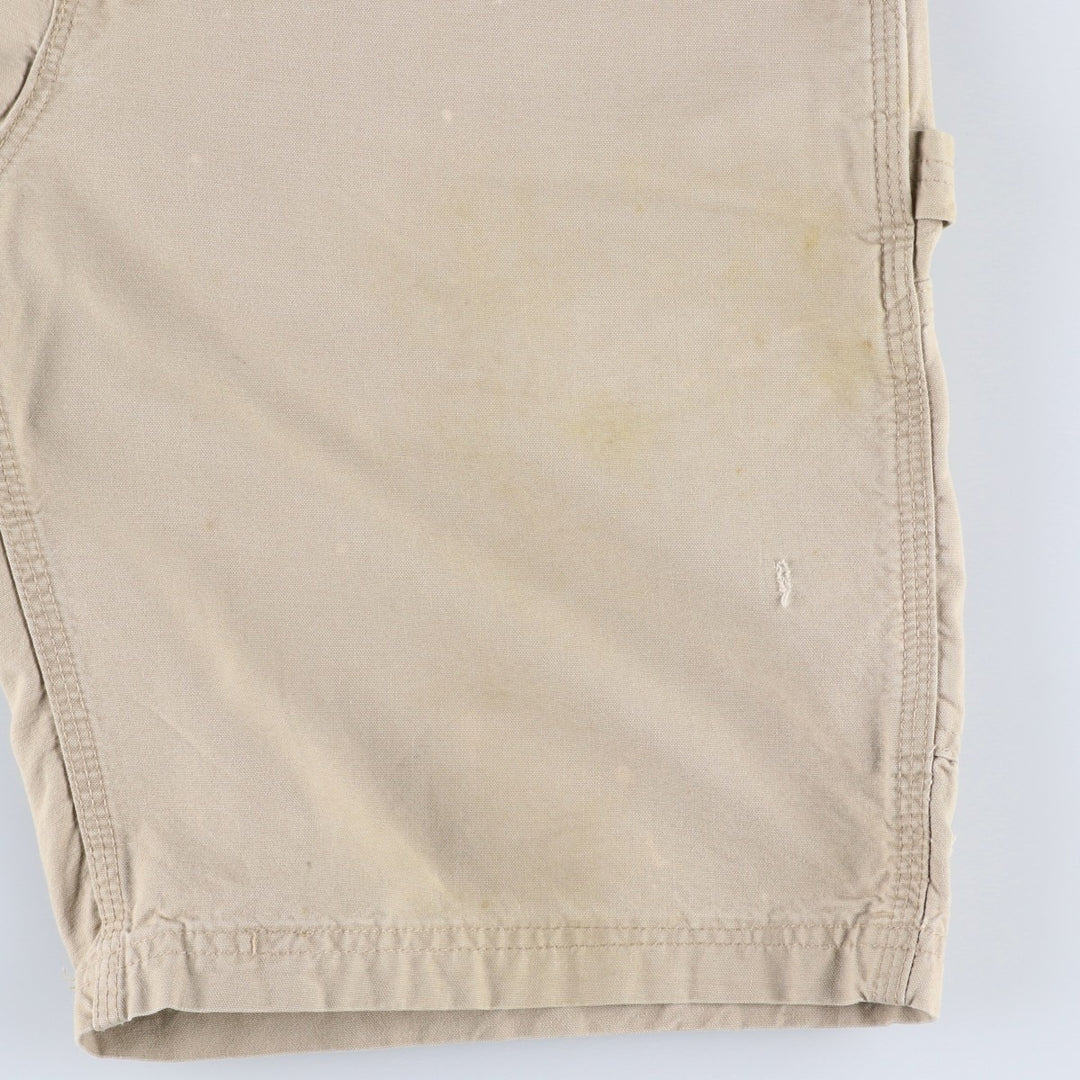 2000'S Carhartt duck canvas painter shorts, men's size W31 (approx.) cotton Beige type Vintage Second Hand