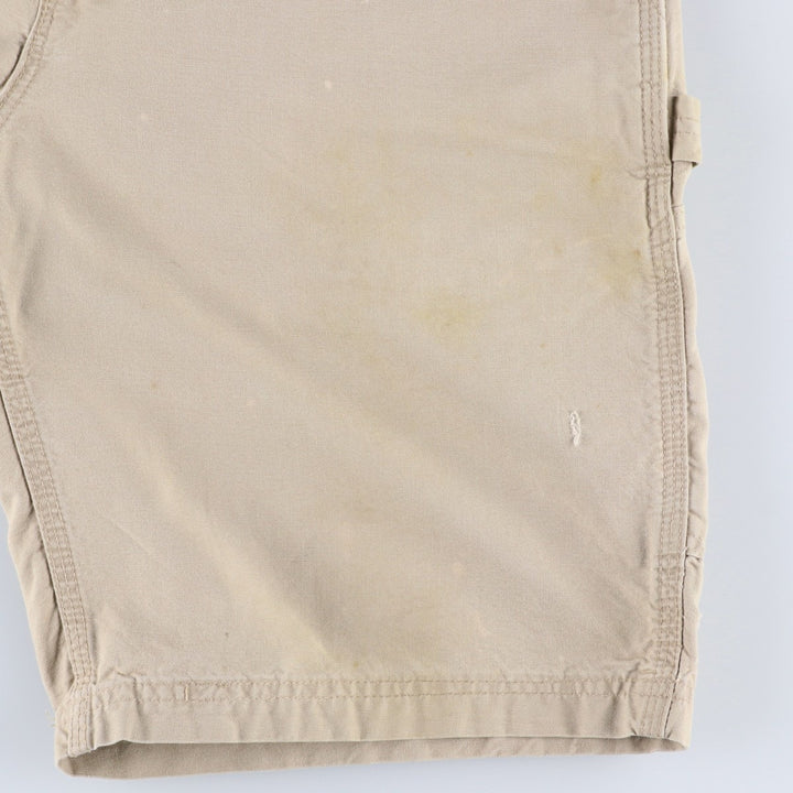 2000'S Carhartt duck canvas painter shorts, men's size W31 (approx.) cotton Beige type Vintage Second Hand