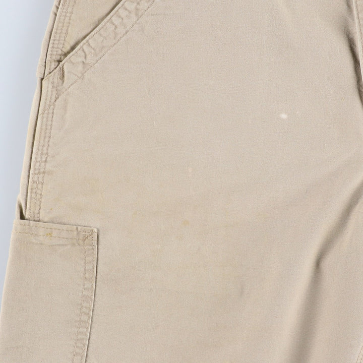 2000'S Carhartt duck canvas painter shorts, men's size W31 (approx.) cotton Beige type Vintage Second Hand