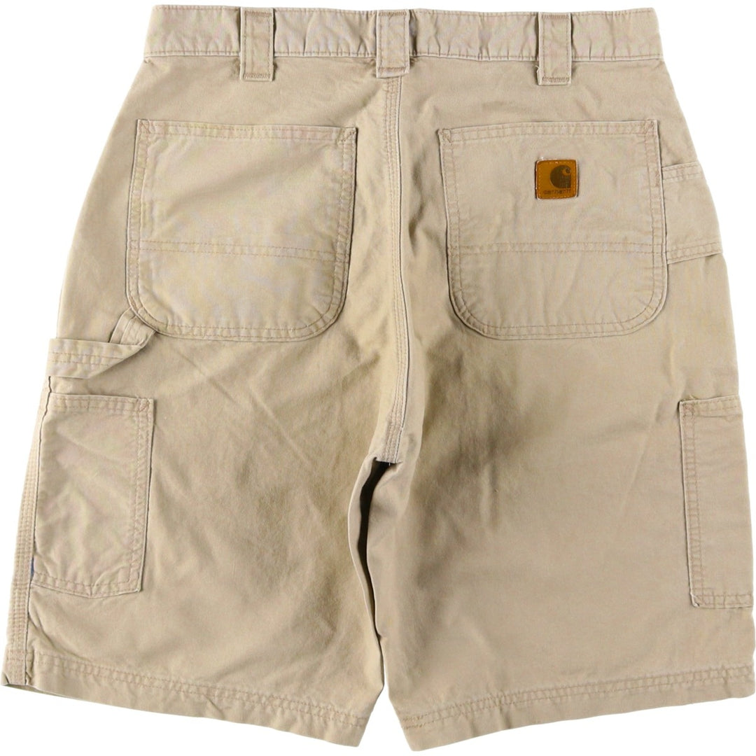 00'S Carhartt Duck Painter Shorts, Men's W32 cotton Beige type Vintage Second Hand