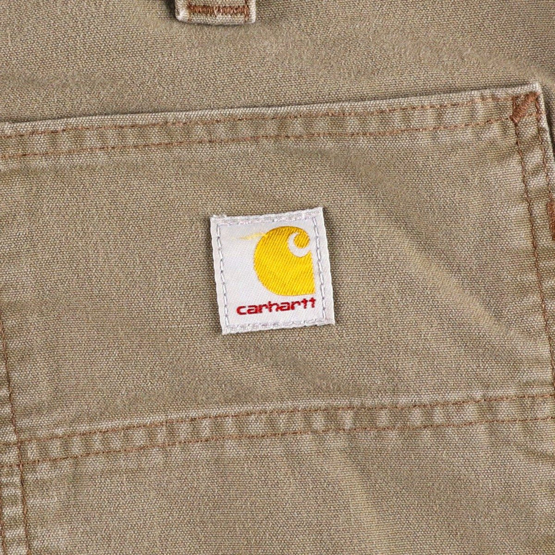 Carhartt Loose Fit Duck Canvas Painter Shorts (Men's, equivalent to size W32) cotton Beige type Vintage Second Hand