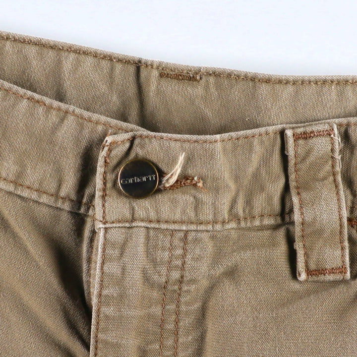 Carhartt Loose Fit Duck Canvas Painter Shorts (Men's, equivalent to size W32) cotton Beige type Vintage Second Hand