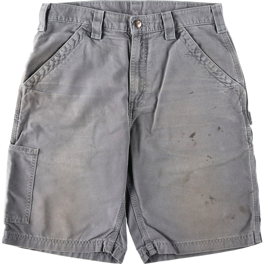 Carhartt ORIGINAL FIT Duck Painter Shorts, Men's, W32 equivalent cotton gray type Vintage Second Hand