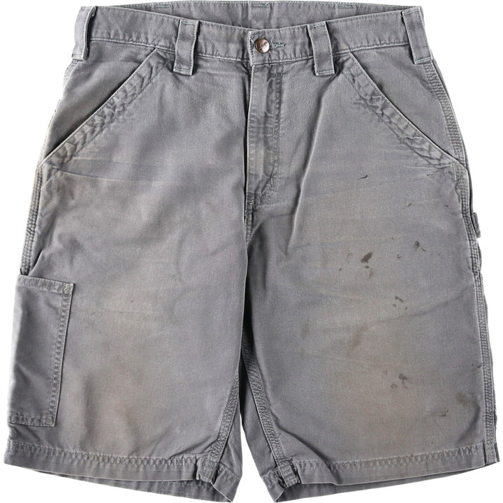 Carhartt ORIGINAL FIT Duck Painter Shorts, Men's, W32 equivalent cotton gray type Vintage Second Hand