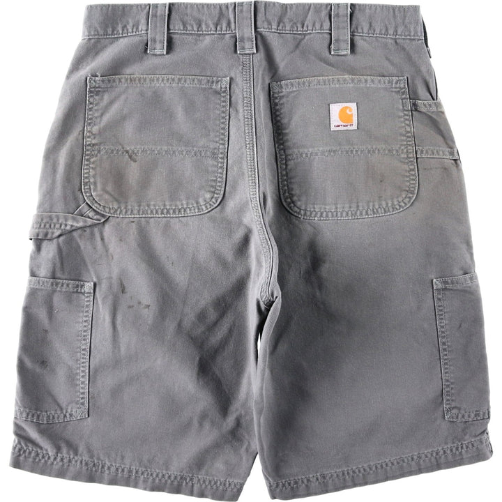 Carhartt ORIGINAL FIT Duck Painter Shorts, Men's, W32 equivalent cotton gray type Vintage Second Hand
