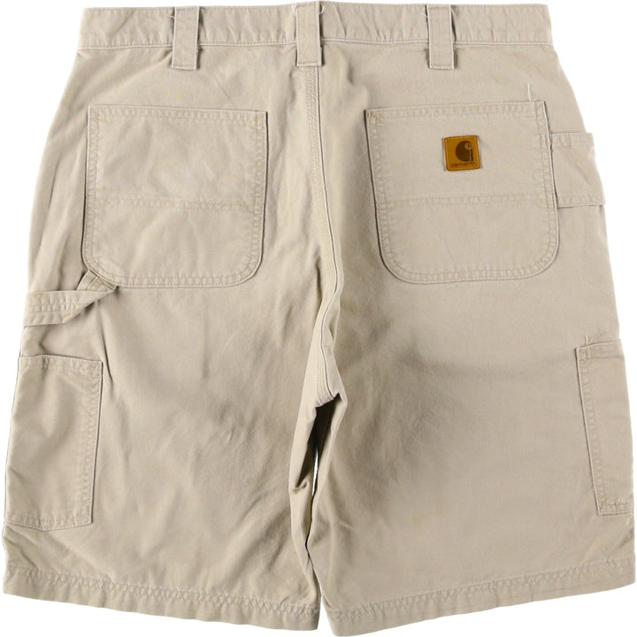 Carhartt Original Fit Duck Painter Shorts, Men's Size 35 cotton Beige type Vintage Second Hand