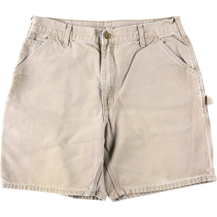 00'S Carhartt Duck Painter Shorts, Men's, W35 cotton Beige type Vintage Second Hand