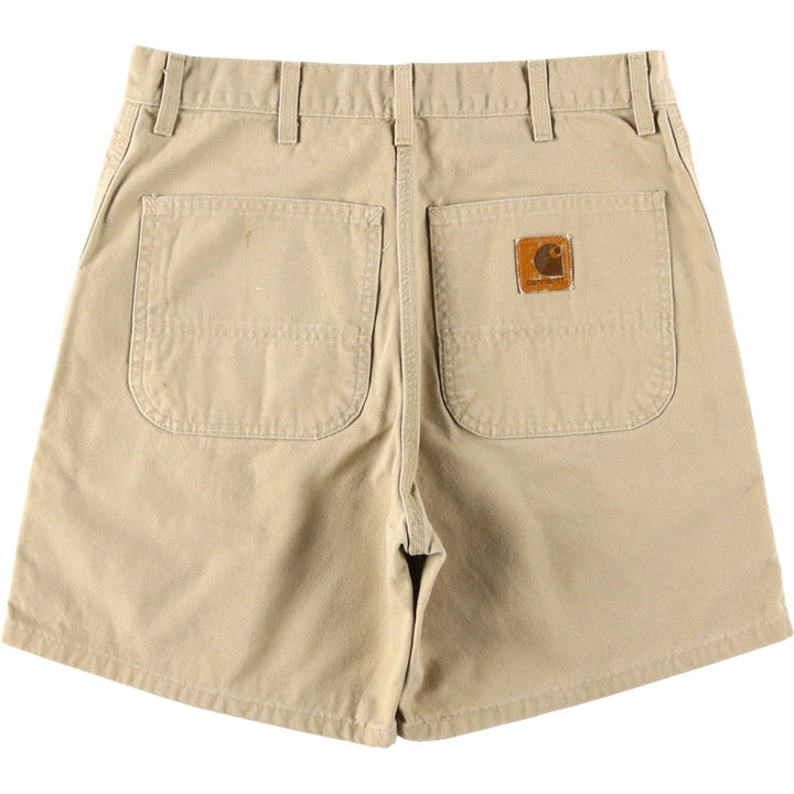 Carhartt Duck Work Shorts, Men's Size W32 unclear Beige type Vintage Second Hand