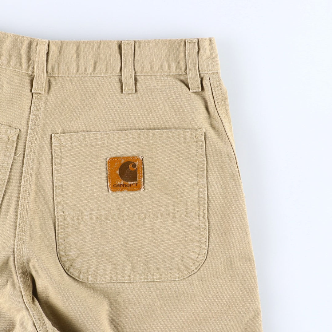 Carhartt Duck Work Shorts, Men's Size W32 unclear Beige type Vintage Second Hand