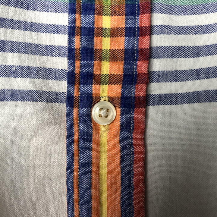 Ralph Lauren short sleeve button down check shirt, men's size S cotton white type Vintage Second Hand