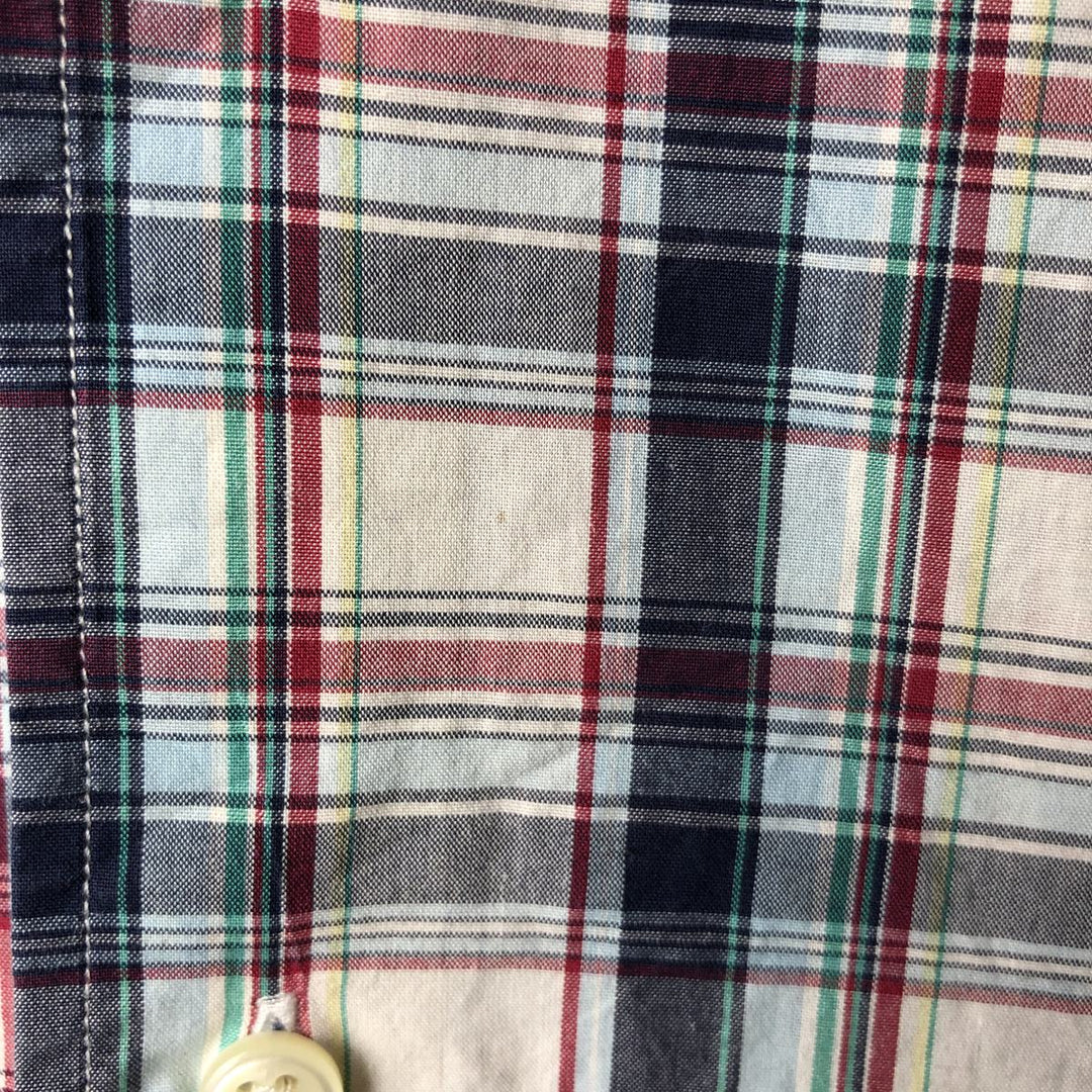 Ralph Lauren POLO by Ralph Lauren short sleeve cotton check shirt, men's XXL size cotton white type Vintage Second Hand