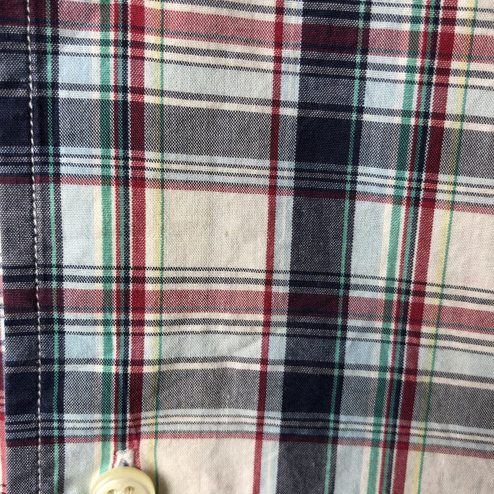 Ralph Lauren POLO by Ralph Lauren short sleeve cotton check shirt, men's XXL size cotton white type Vintage Second Hand