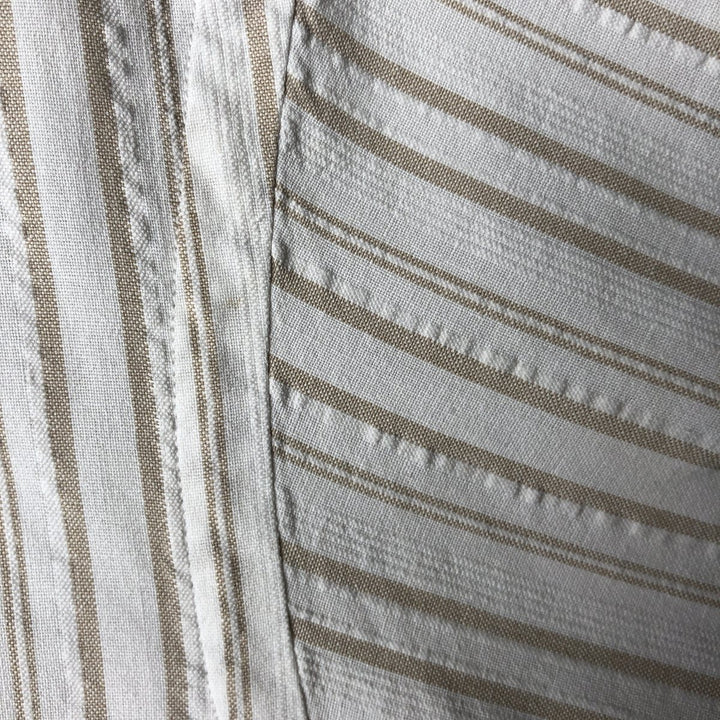 Ralph Lauren Multi-Stripe Short Sleeve Button-Down Striped Shirt, Men's Size L cotton white type Vintage Second Hand