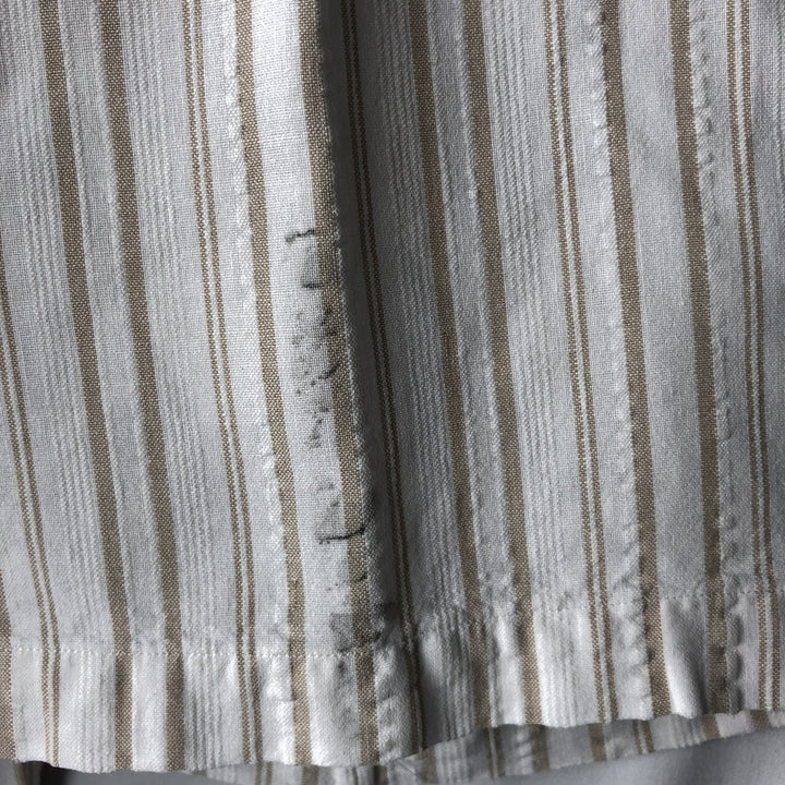 Ralph Lauren Multi-Stripe Short Sleeve Button-Down Striped Shirt, Men's Size L cotton white type Vintage Second Hand