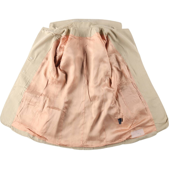 Blazer, tailored jacket, made in the USA, women's size L equivalent. Rayon Beige type Vintage Second Hand