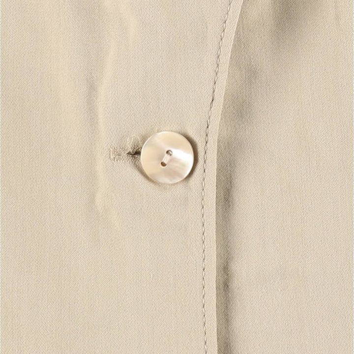 Blazer, tailored jacket, made in the USA, women's size L equivalent. Rayon Beige type Vintage Second Hand
