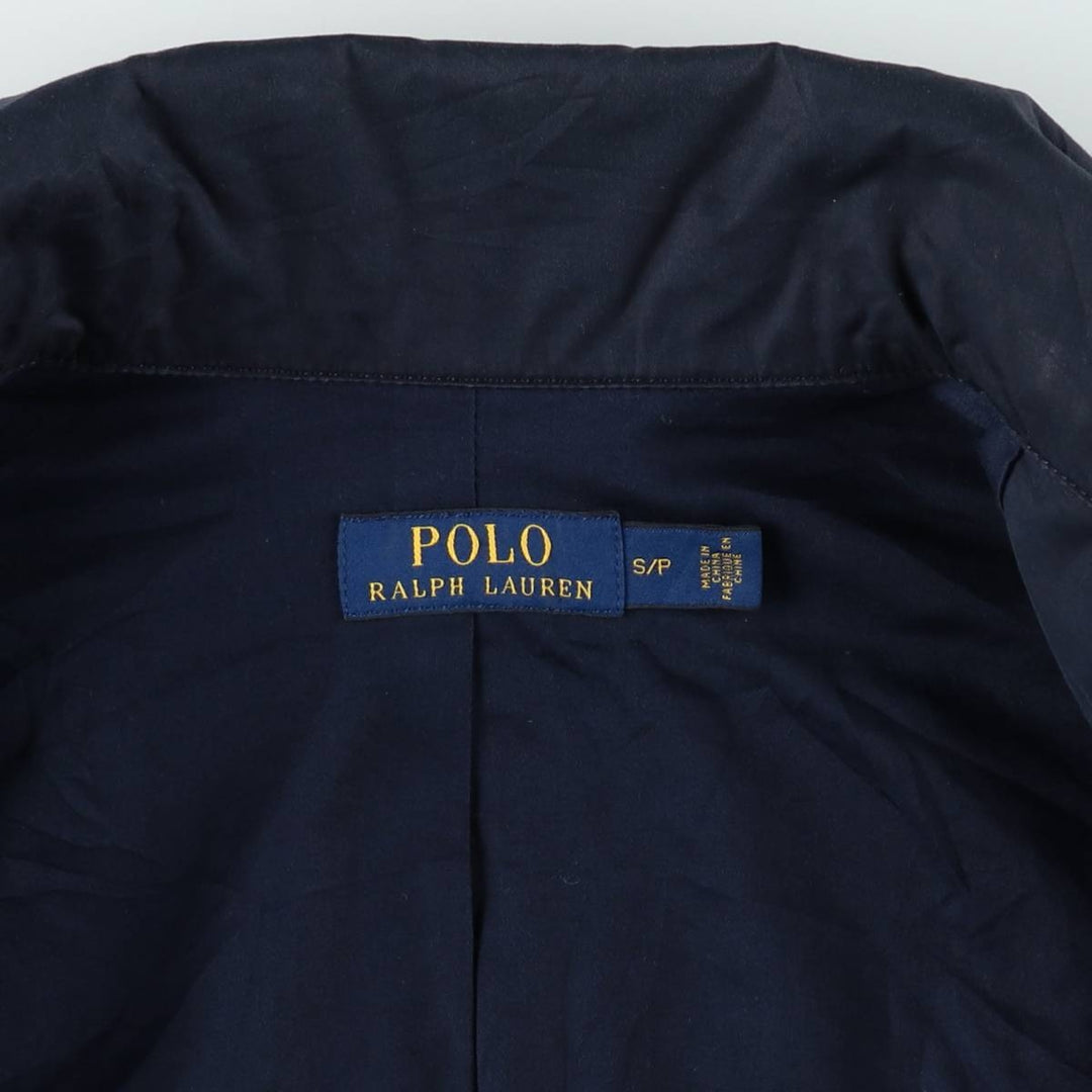 Ralph Lauren POLO RALPH LAUREN trench coat, short coat, women's size S (approx.) cotton navy blue type Vintage Second Hand