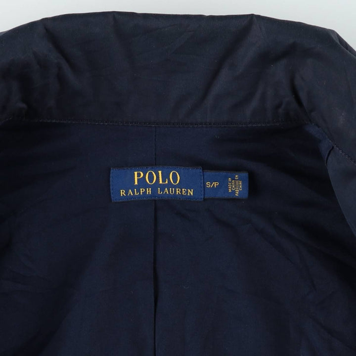 Ralph Lauren POLO RALPH LAUREN trench coat, short coat, women's size S (approx.) cotton navy blue type Vintage Second Hand