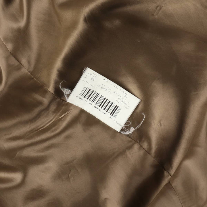 Burberry's check pattern houndstooth pattern trench coat/balmacaan coat, women's size L equivalent. polyester beige type brown Vintage Second Hand