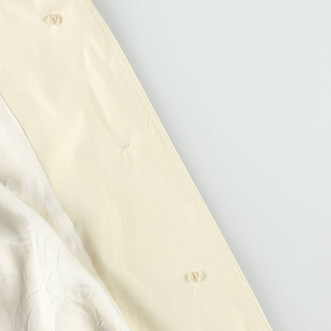 Burberry's Balmacaan Coat, Women's Size L cotton lemon yellow Vintage Second Hand