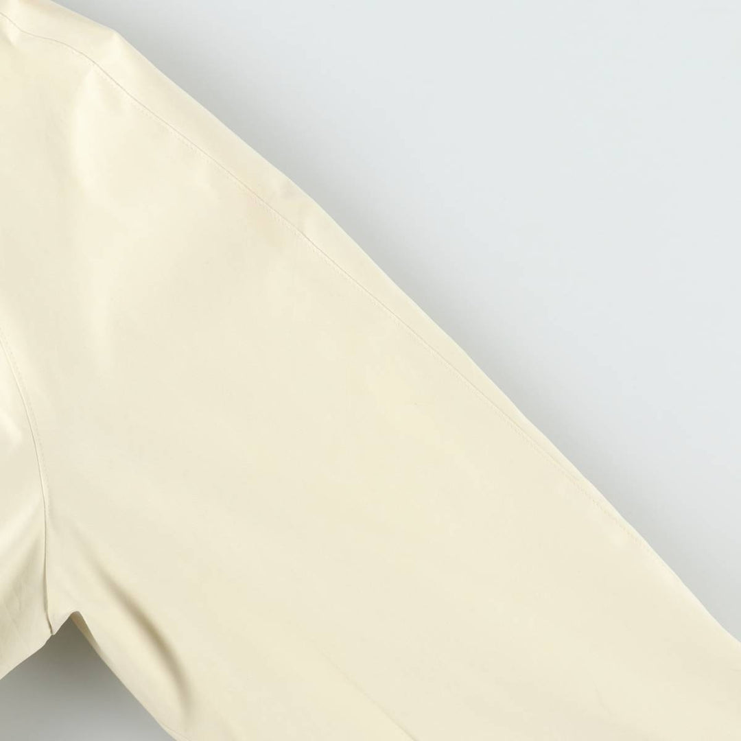 Burberry's Balmacaan Coat, Women's Size L cotton lemon yellow Vintage Second Hand
