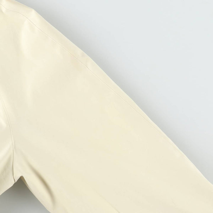 Burberry's Balmacaan Coat, Women's Size L cotton lemon yellow Vintage Second Hand